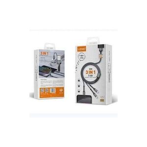 Ldnio Lc93 3in1 Fast Charging Cable Type-c& Iph& Micro