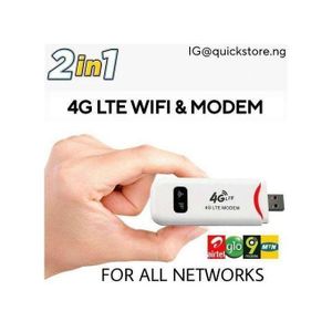 Zong Wifi Universal Usb 4G LTE Wifi Modem ALL NETWORK Pocket Mifi Router Mtñ Airtel Glo Etisalat computer 9mobile with Sim port mtnrouter (wfmd