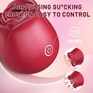 TO GOOD TOO HANDLE Orgasm Sex Vagina Clit Sucker Vibrator Flower Rose Sex Toy Pleasure Adult Clitoral Rose Sex Vibrator for Women Couple Powerful Sex Dildo Rose Toys with 10 Suction Modes