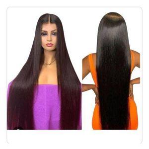 Silky Straight Hair Wig With 2*6 Kim K Closure 22"