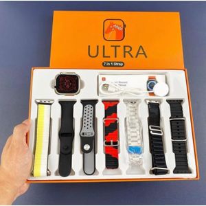 Ultra Smart Watch with 7 in 1 Quality Straps