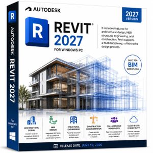 Auto Desk Revit 2027 Edition - (With Full Commercial 3yrs Network License) for Windows PC