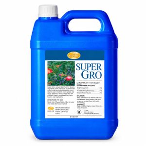 Plantation Organic Super Gro Fertilizer 5 Litres – Liquid Plant Food for Flowers, Vegetables, Trees & Gardens