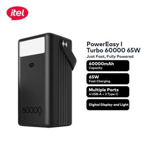itel Powerpulse I Turbo A1990 60000mah 65w Fast Charging Universal Compatibility Type-c In & Out