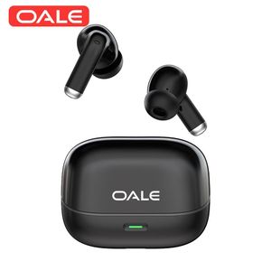 Oale iTune 1 Wireless Earbuds Bluetooth, 50 Hours Playtime with Type-C Charging Case, HiFi Stereo Sound for Phone Android iPad-Black