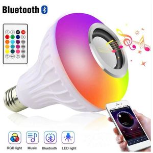 Wireless Bluetooth Speaker Bulb APP Control LED Lamp Smart Light Music Player Audio Remote Control Subwoofer Speaker Systems