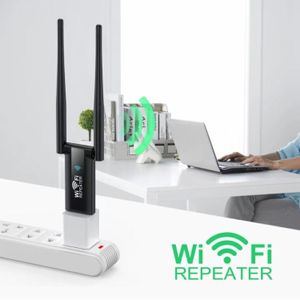 USB Powered WiFi Signal  300mbps Through Wall Wireless Router Extension(Black)