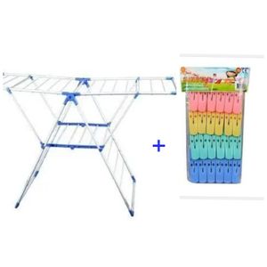 Strong Indoor & Outdoor Cloth Hanger/Dryer With Free Pegs