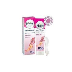 Veet  SENSITIVE Silky Fresh Hair Removal Cream - 100ml - Clears Hairs Smoothly