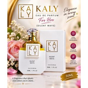 NAFDAC: A2-103594 KALY EAU DE PARFUM (SILENT WAYS) FOR HER - 50ML