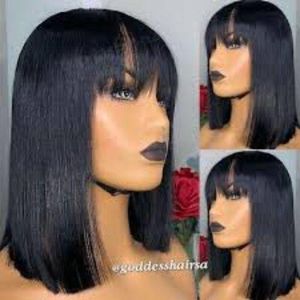 GODDESS Short FRINGE BOB WIGS