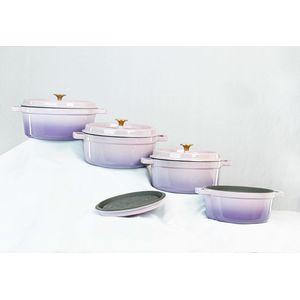 Radiance 4 Piece Enamelled Lilac Dutch Oven Set