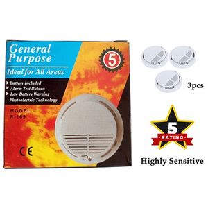 Tested & Trusted R-169 Upgraded Smoke  Detector -3pcs