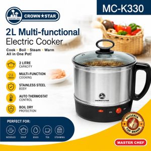2L Multi-Functional Electric Cooker – Stainless Steel
