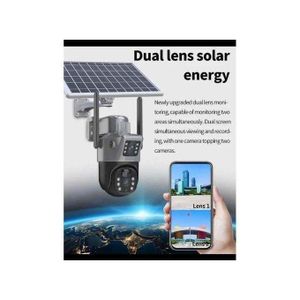 V380 Pro 4G Dual Lens PTZ Solar Security Camera