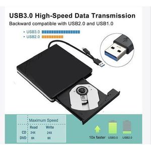 Type-C External Optical Drive 3.0 DVD-RW Player CD DVD Burner Writer Rewriter Data Transfer For PC.