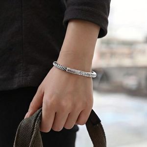 Cuff bracelet, bangle, or mantra bracelet Engraved sterling silver cuff  Tibetan mantra scripture bangle