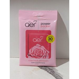 Godrej Aer Power Pocket Bathroom Freshener - Rose Fresh Blossom