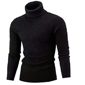 Men's Turtle Neck Top/ Cooperate Black