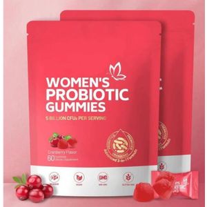 VIVON Women’s Probiotic Gummies with Prebiotics – Gut & Feminine Balance Support – 60 gummies 