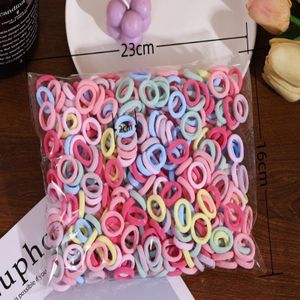 500 pieces of colorful, non-damaging, high-elasticity rubber hair bands, thumb rubber rings, and hair bands for girls