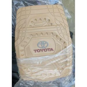 Toyota 5PCS Of Car Foot Mat For All Cars - Milk Colour