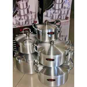 Aluminum pot ! 7-Piece Aluminium Cooking Pot Set with Lids