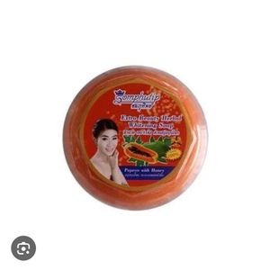 Somphutip Extra Beauty Herbal Whitenin Soap formulated with papaya and honey