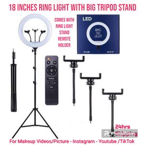 Ringlight LED 18 Inches 45cm - Ring Light Stand(EXTRA LARGE 45CM)