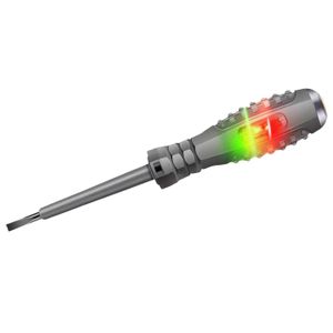 Voltage Tester Screwdriver Set, Magnetic Neon AC/DC Pen Dual-Purpose Electric Detector With Anti-Slip Grip, Neon Light Indicator For Live Wire Circuit Detection, Flathead Phillips
