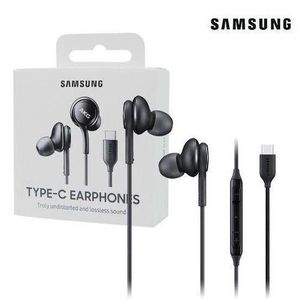 Samsung Type C Earpiece - Earbuds for S24/S23/S22/S21, iPhone 15, IPhone 16 & All Type C Enable Device, Capacitive Microphone, Volume Control Headphone