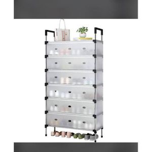 7 Layer Multipurpose Dust Proof Semi Transparent Rack(Shoe Rack) X1