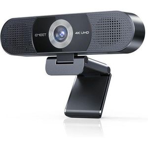 EMEET C980 Pro 4K UHD All-in-One Webcam – 4-Mic Array, Dual Speakers, Plug & Play