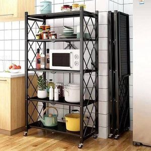 Strong 5 Layers Shelf Foldable Storage Organizer Rack