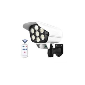 Solar Powered Security Motion Sensor Outdoor Security Light With Remote Control 