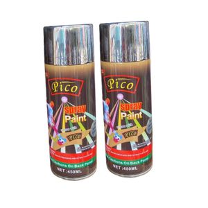 PICO All Purpose Spray Paint - Silver - 2Pcs