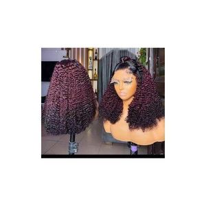 Super soft quality jerry curl frontal wig