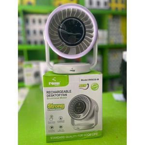 IWIN ENERGY Rechargeable Desktop Fan (Model: IW8038-M