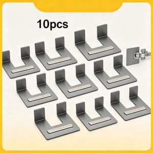10 Hinge Mounting Plates, Magnetic Hinge Installation Tool, Alloy Cabinet Door Hinge Positioning J-ig