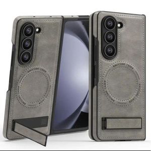 Samsung Galaxy Z Fold 5 leather phone case with magsafe