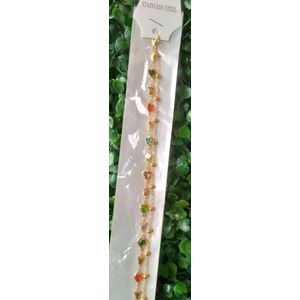  Ladies Bracelet Cross Charm Women Double Layer Chain Stylish Hand Jewelry