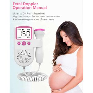 Fetal Doppler / Heart Rate Monitor + 2 (30ml) Ultrasound Transmission Gels For Super Clear Readings 
