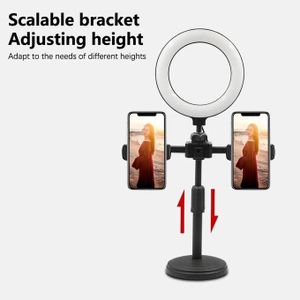Selfie Mini Q Phone Selfie Ring Light Makeup Vlogging Podcast Video With Tripod Holder Ringlight (HLDR)