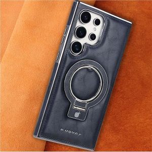 Samsung S23ULTRA Leather Magnetic Ring Case 