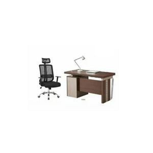 A Set Of Office Table With Office Executive MESH & FOAM Chair