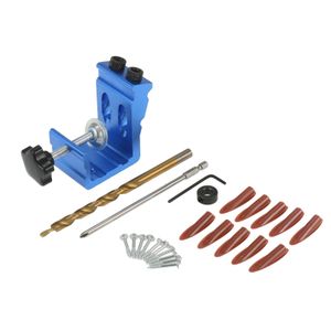 Pocket Hole Jig Kit System Mini Wood Jig Step Drill Bit 6/8/10mm