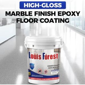 High-Gloss Marble Finish Epoxy Floor Coating 1kg per barrel