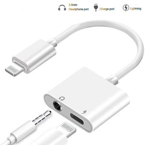 Ge 2-in-1 Charging & Audio Adapter for iPhone, Lightning to 3.5mm Headphone Jack Dongle Splitter, Supports Hi-Res Lossless Sound, Compatible with iPhone