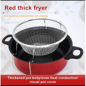 1 Piece Non-Stick Stir/Fry Pan with Glass Lid & Basket – 28cm
