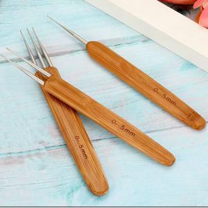 Dreadlock Crochet Hook Wood Crochet Needles Hair Dreadlock Tool -3pcs in 1 pack 